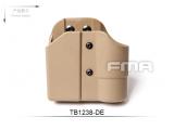 FMA Single Magazine and Flashlight Pouch, Belt Model DE  TB1238-DE